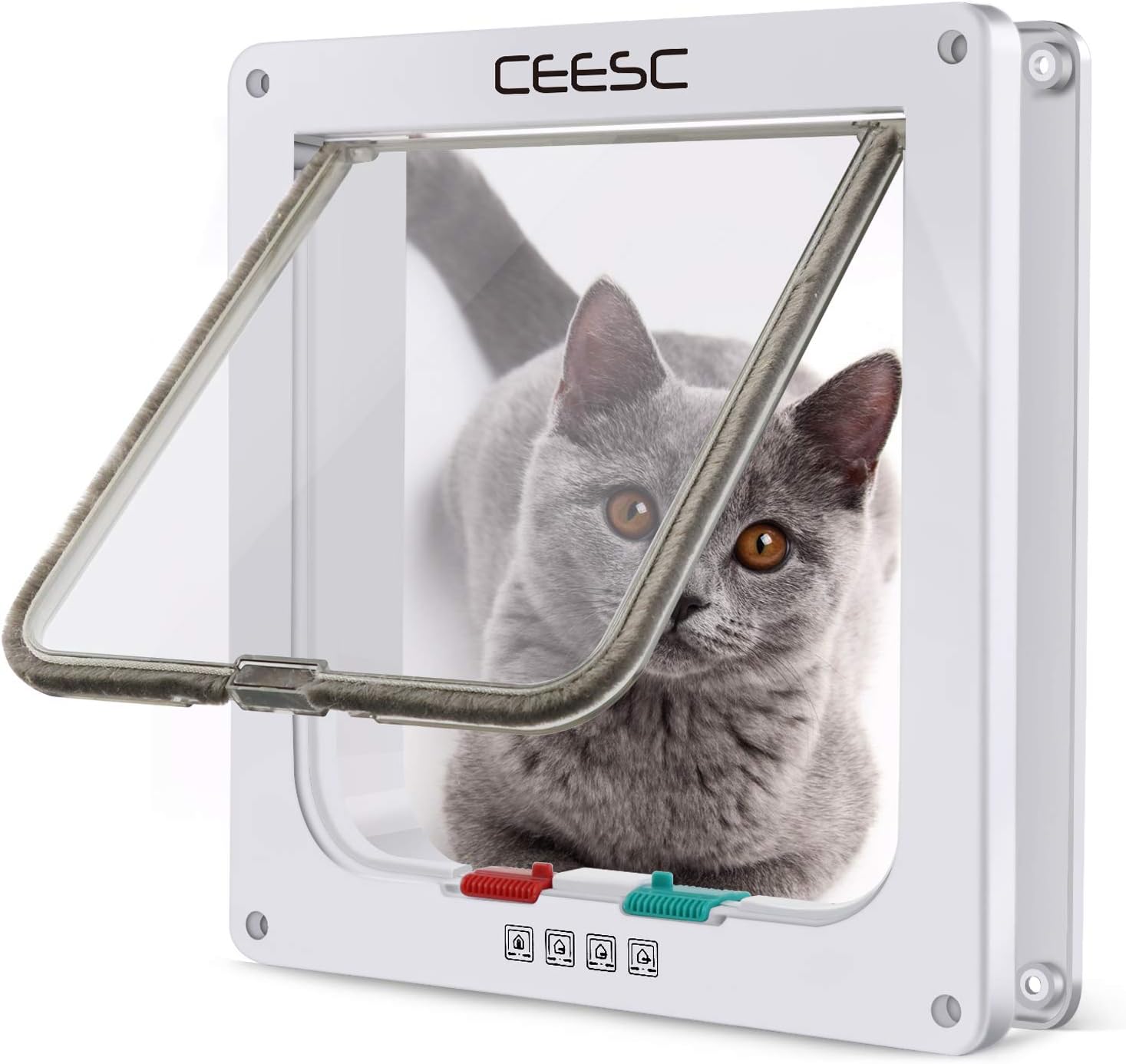 Ceesc Cat Flap Door Pet Door Moggies